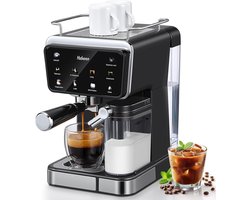 Espressomachine - Koffiezetapparaat - Thuis Barista - Automatische Melkopschuimer - 15 Liter Tank - Zwart