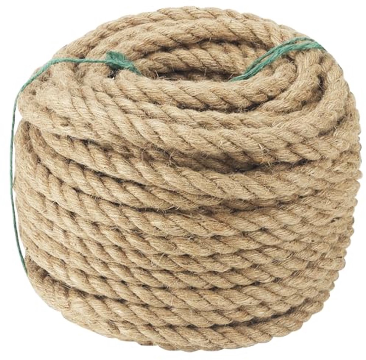 Natuurlijk Jute Touw - Hennep Touw - Ambachten en Decoratie - Sterk en Flexibel - 30 Meter x 12mm