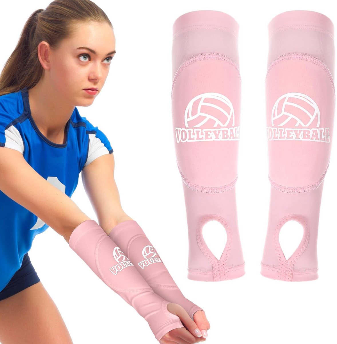 Volleyball Armschoner - Bescherming en Comfort - Zwart