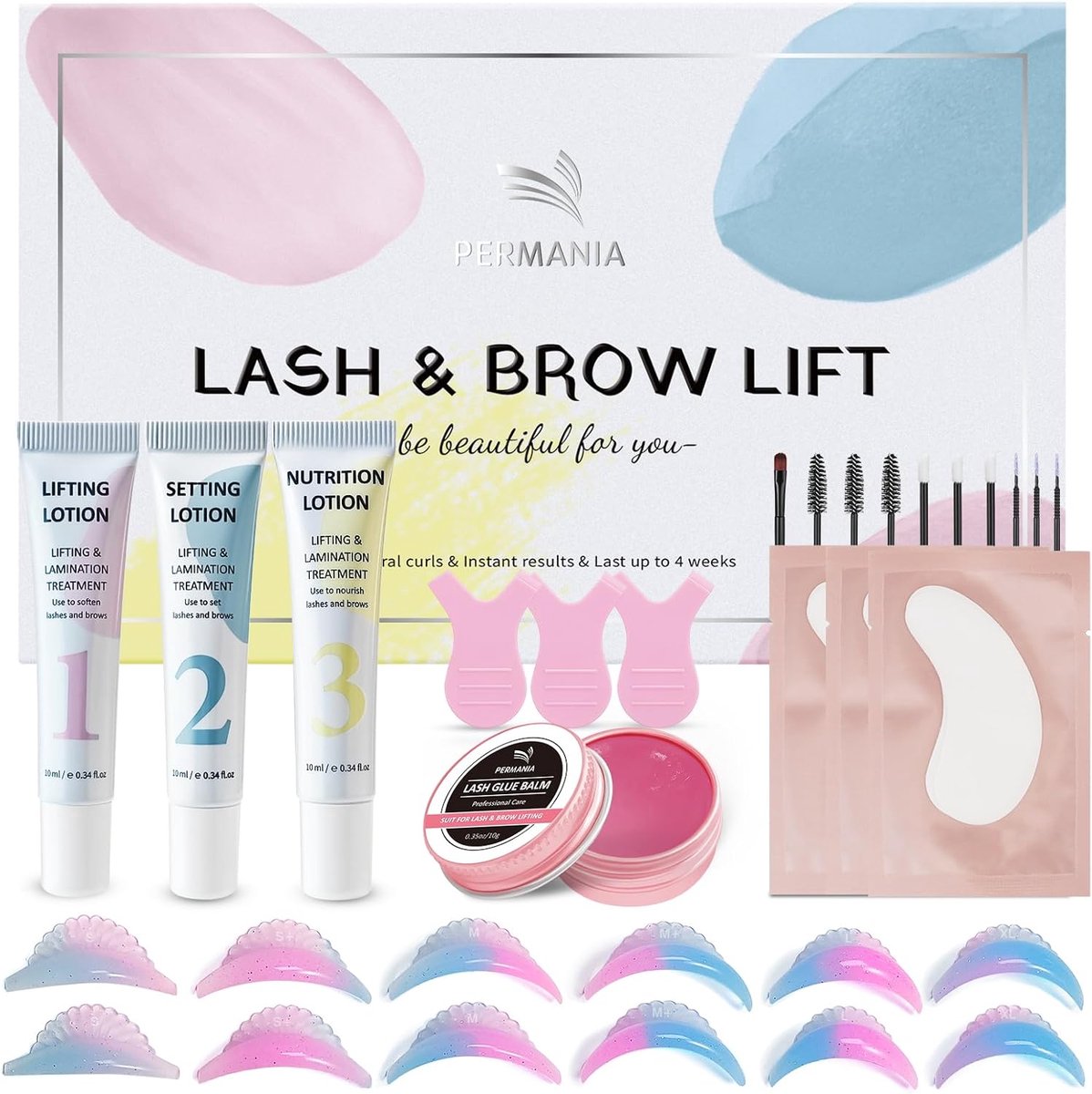 Wimperlift Kit - Wimpergolf Set - Schoonheid Versterken - Zachte Formule - 140 g - Niet gespecificeerd