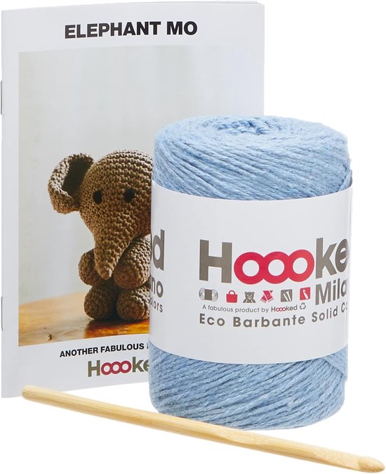 DIY Haakpakket Olifant Knuffeldier Maken Eco Katoen van Merkloos — afbeelding 5