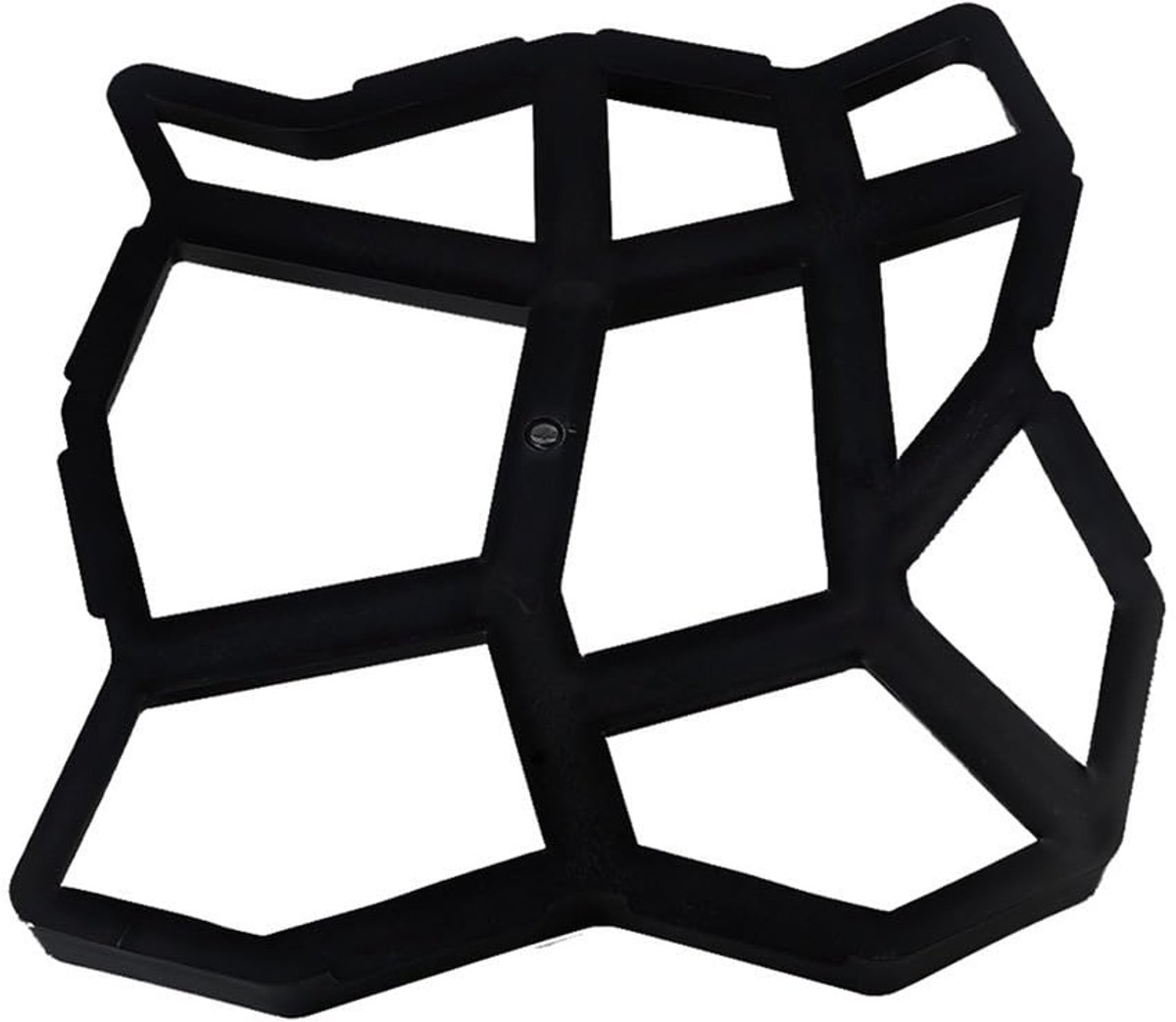 Betonvorm Straatsteen - Handmatige Vorm - Tuinpad Creëren - Herbruikbaar Plastic - 35x35x3.6 cm - Grijs