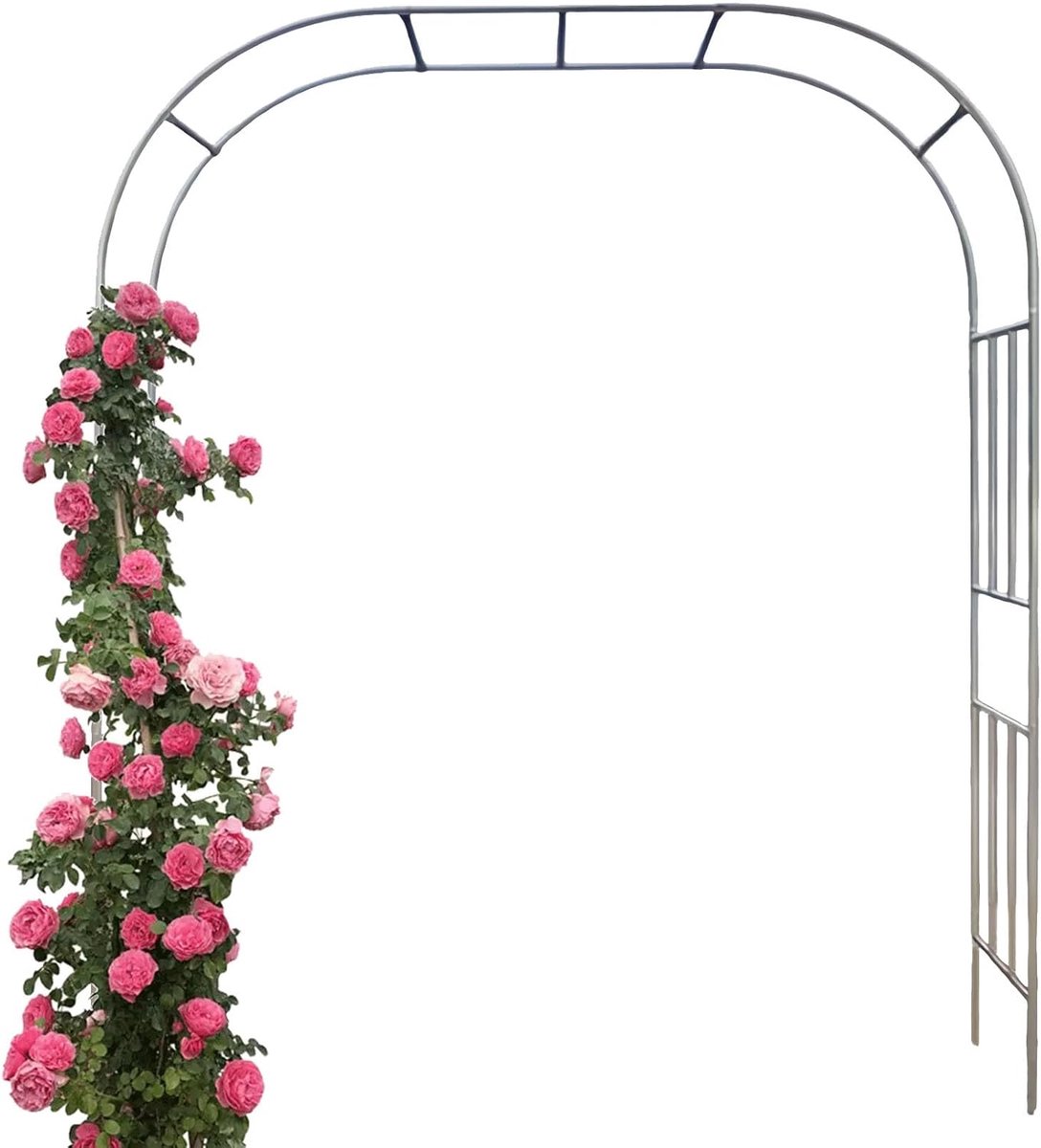 Tuinroos Boog - Klimplant Prieel - Tuin Decoratie - Extra Sterk Staal - 270 cm Hoog - Zwart