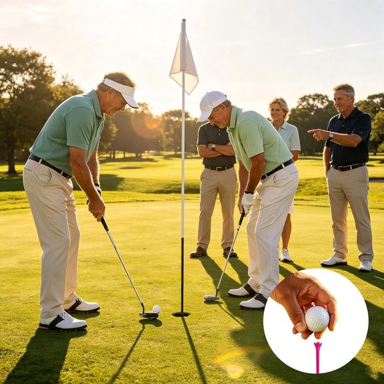 Herbruikbare Golf T-stukken - Golfbal Houder - Golf Training - V-vormig Ontwerp - 50 stuks - Lichtroze — afbeelding 4