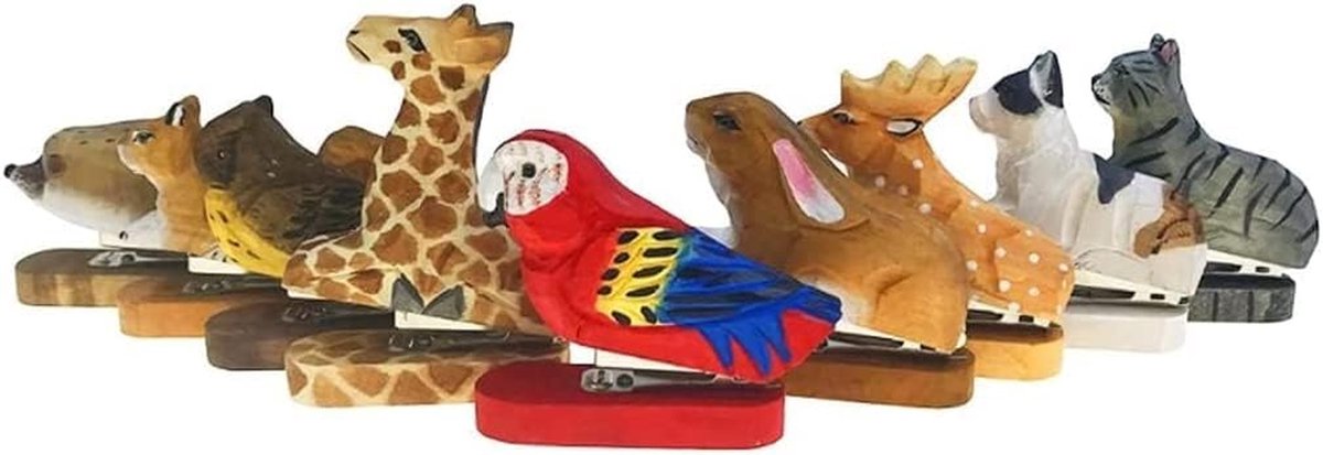 Handgemaakte Nietmachine - Dier Decoratie - Bureau Organisatie - Handgesneden Hout - 12 Vellen - Niet gespecificeerd