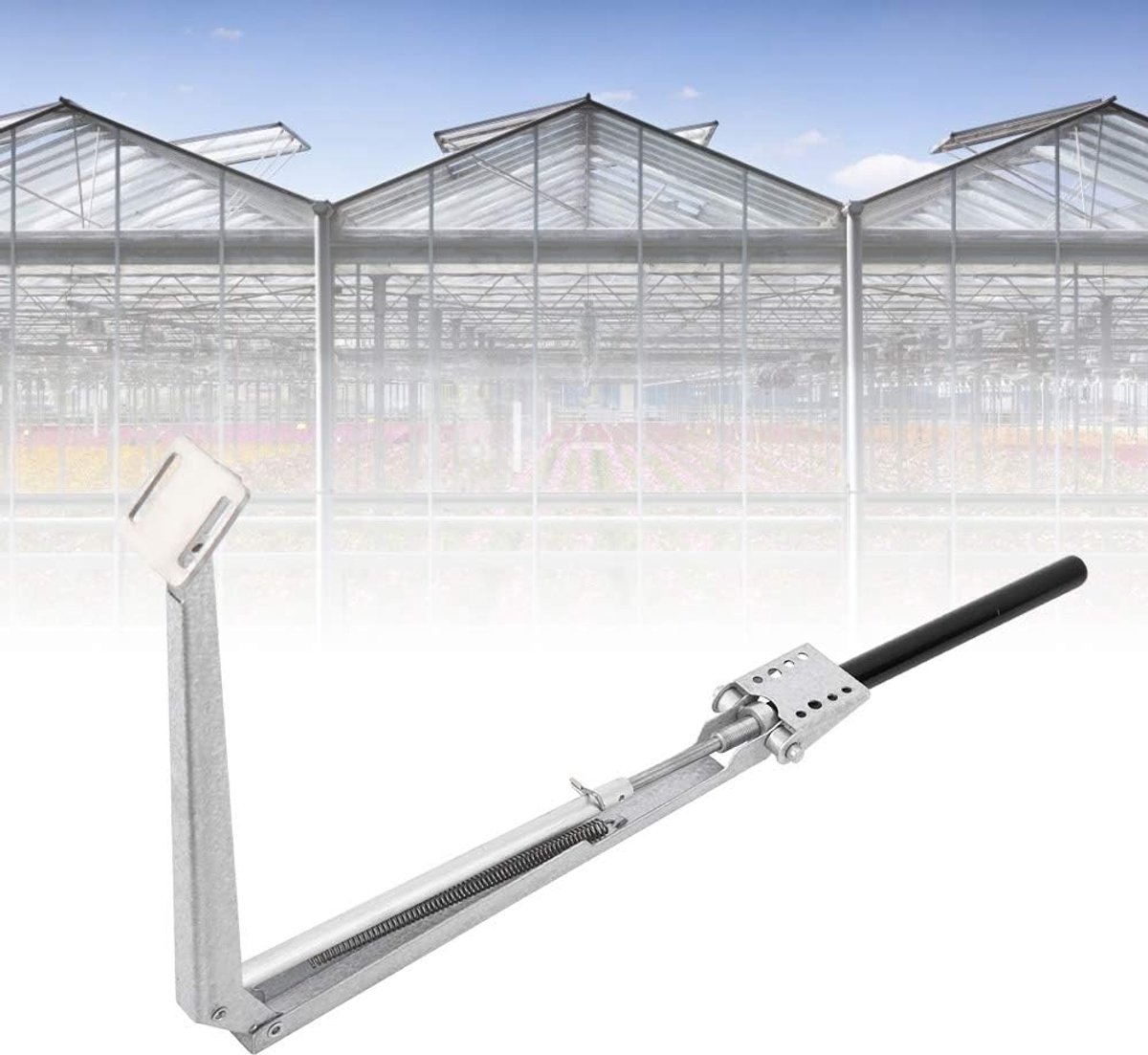 Raamopener - Automatische opener - Kas ventileren - Zonne-energie aangedreven - Tot 7kg - Zilverkleurig