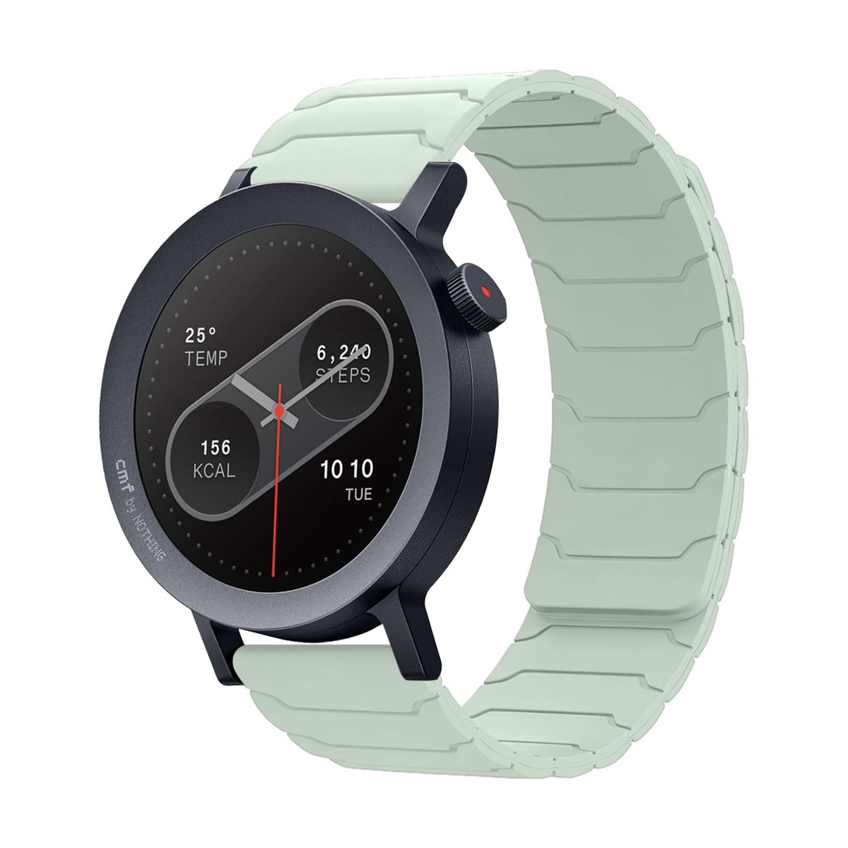 Dailygoods - Horlogebandje van 22 mm, compatibel met CMF by Nothing Watch Pro 2, voor dames en heren, sterke magnetische lus, siliconen reservearmband voor CMF by Nothing Watch Pro 2, lichtgroen