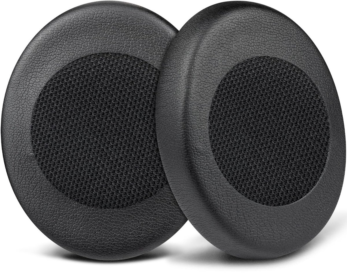 Dailygoods - SOULWIT Oorkussens Vervanging voor Sennheiser HD2.10 HD2.20S HD2.30G HD2.30i HD100 Hoofdtelefoon, Earpads Cushions met Zacht Eiwitleer en Hoge-Dichtheid Geheugenschuim - Zwart