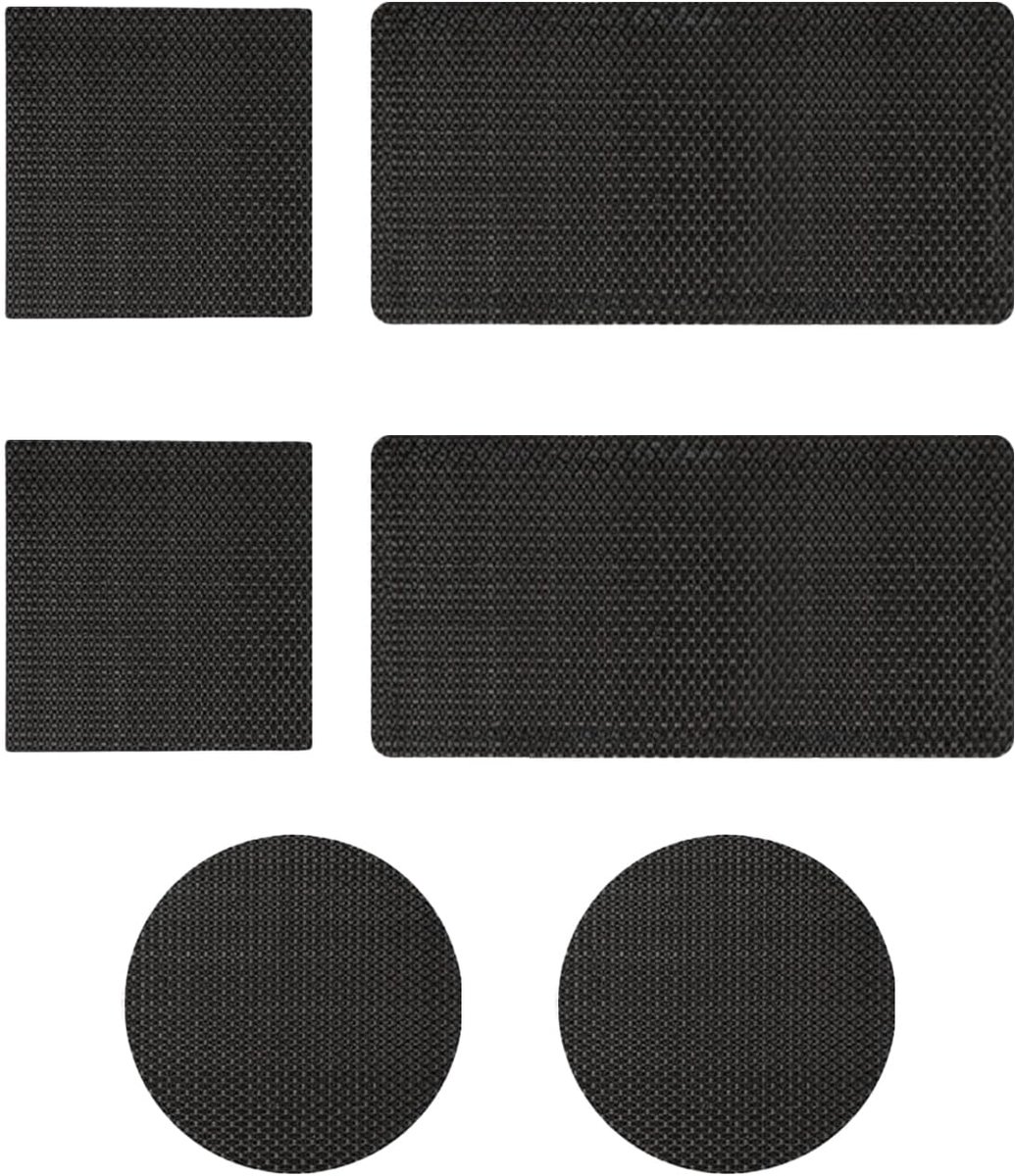 Trampoline Reparatie Kit - Gaten Patch - Veilig Springen - Zelfklevend Weefsel - 3 Vormen - Zwart