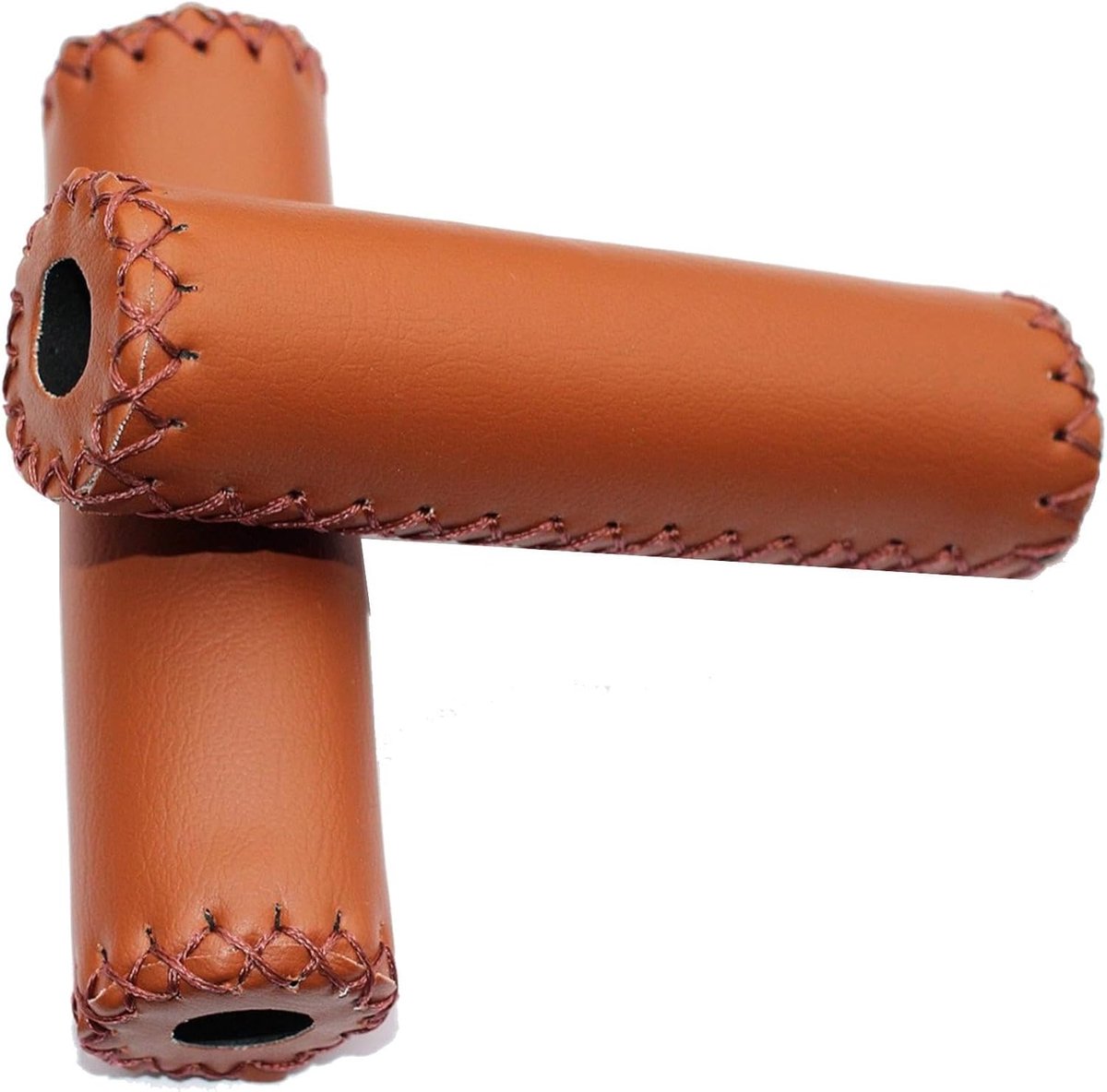 Fiets Handgrepen - Stuurhoezen - Comfortabel Fietsen - Antislip Grip - 12.5 cm Lengte - Bruin