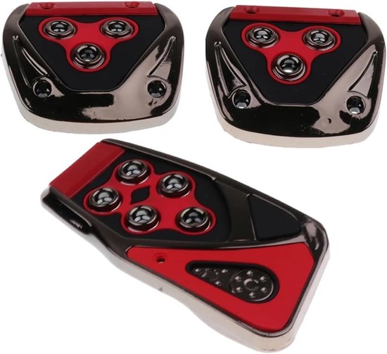 Auto Voetpedalen Set - Antislip Pedaalhoezen - Veiliger Rijden - Vergroot Contactoppervlak - 3 Stuks - Metaal — afbeelding 5