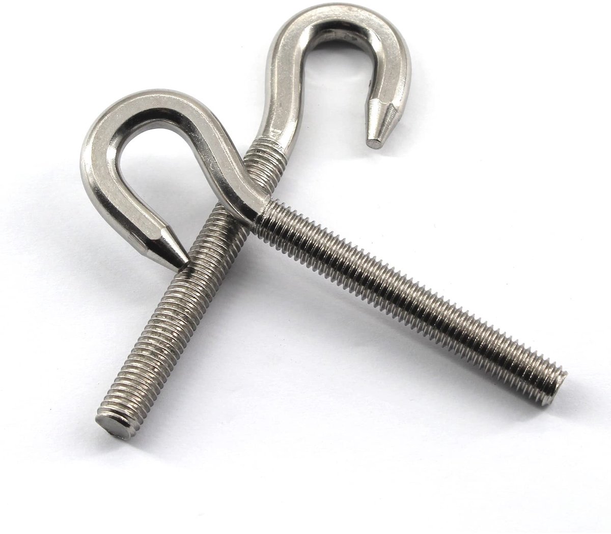 Dailygoods- Oogbout M10 - 6 Stuks - Roestvrij Staal 304 - Duurzaam - Corrosiewerend - Geschikt voor Binnen/Buitengebruik - Haakbout