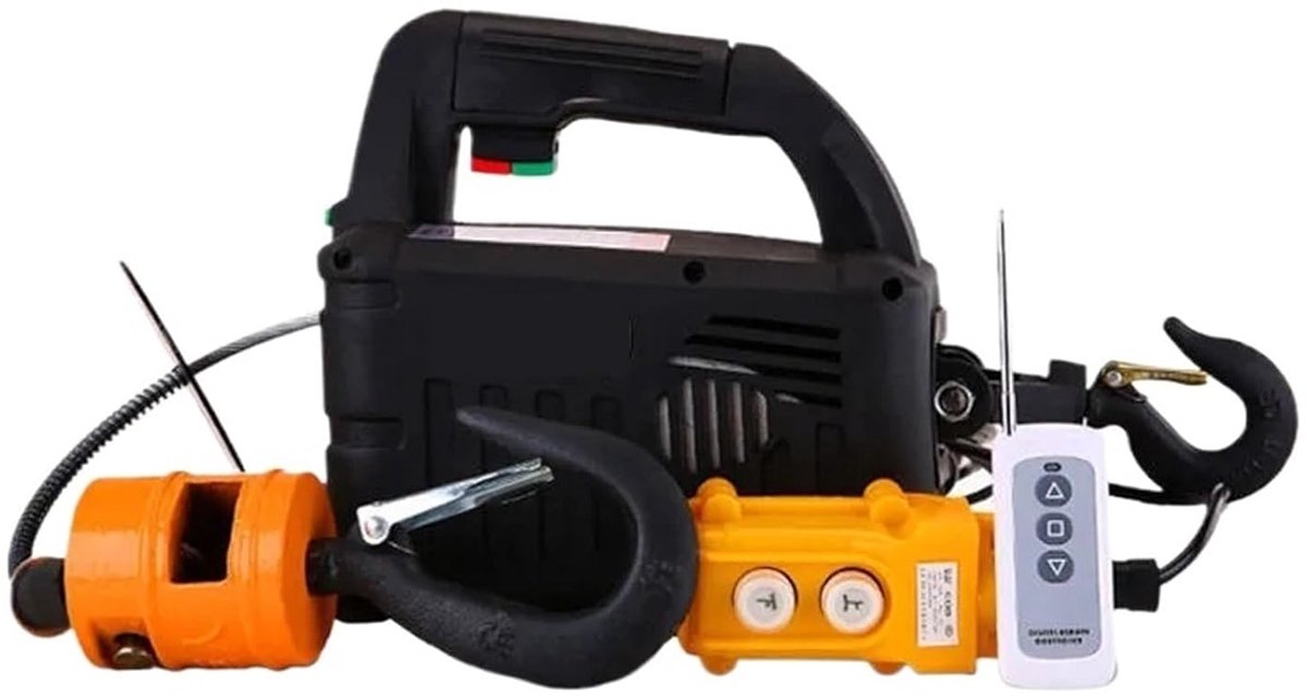 Elektrische Takel - Kleine Kraan - Zware Lasten Hefen - Afstandsbediening - 500kg 7.6m - Grijs