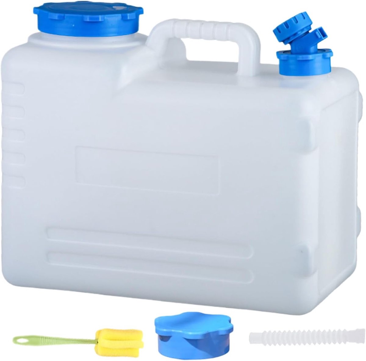 Camping Watercontainer - Wateropslag Kan - Buitenactiviteiten Hydratatie - BPA-vrij Voedselkwaliteit - 15L - Wit