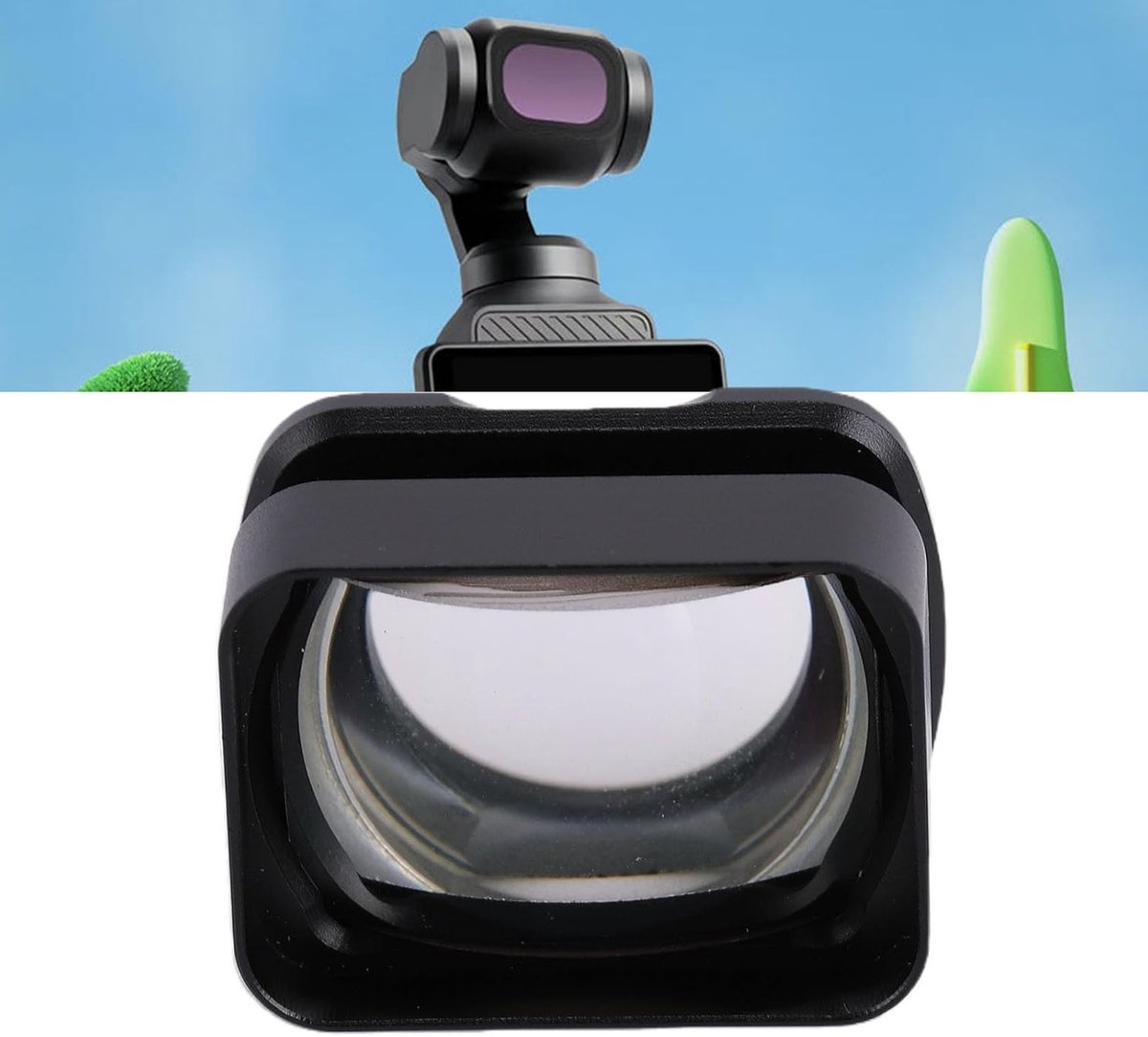 2x Zoomlens voor Hoge Definitie Fotografie, Draagbaar en Handig, Geschikt voor Magnetische Bevestiging