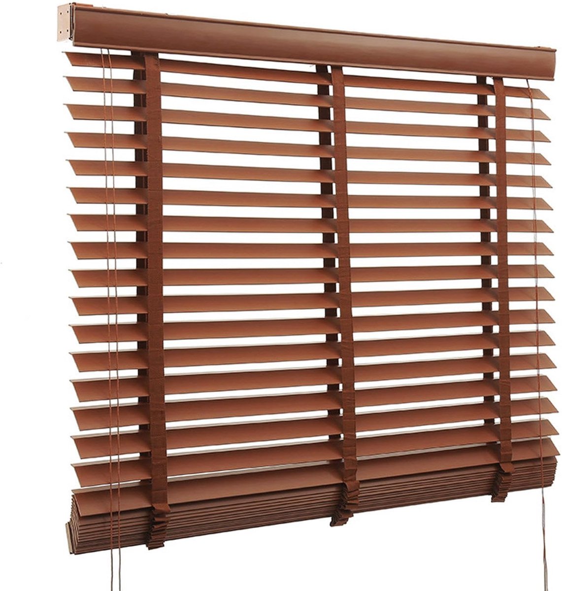 Houten Jaloezieën - Raamgordijnen Horizontaal - Privacy Creëren - Massief Tung Hout - 70x1