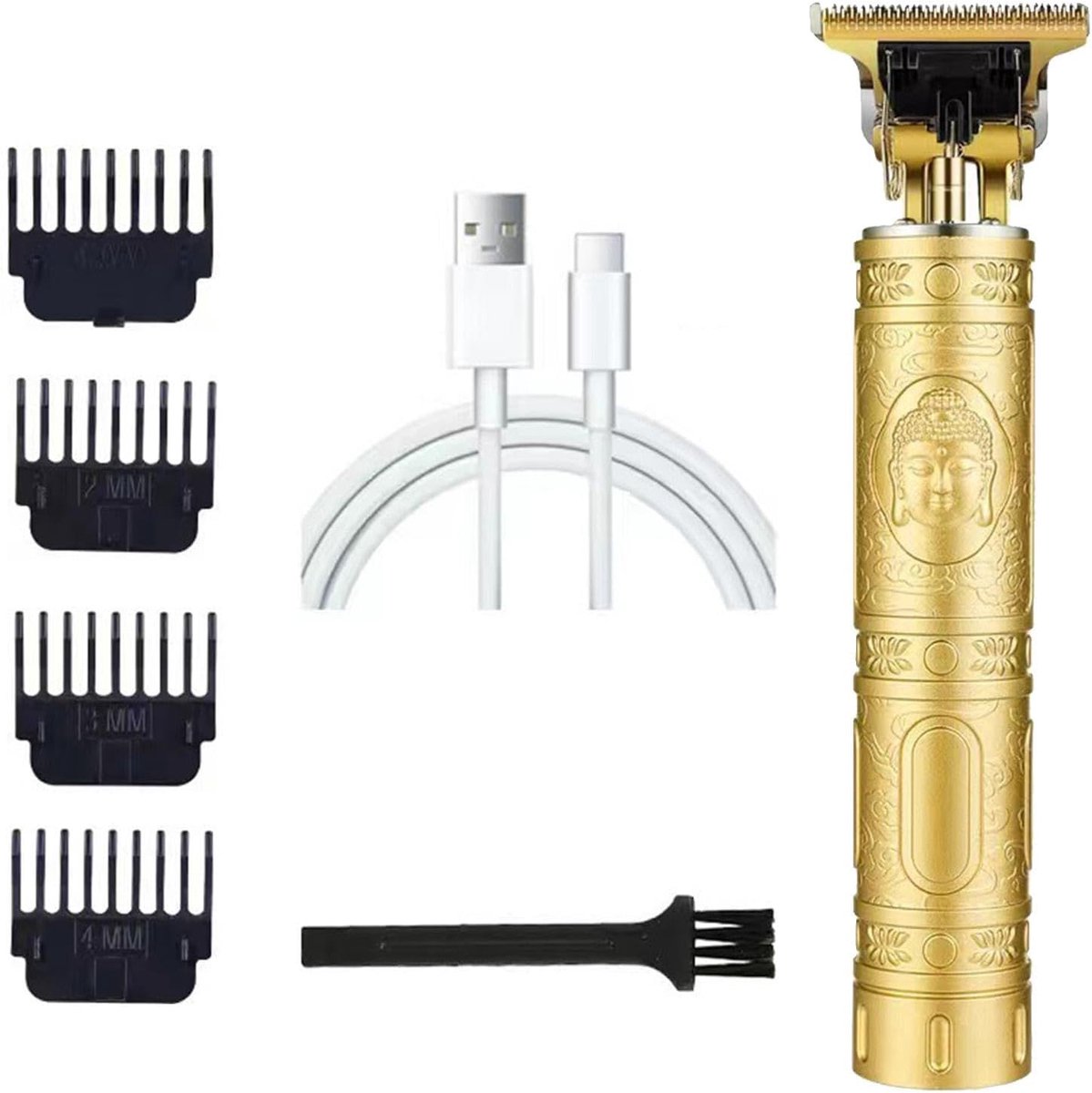 Elektrische Tondeuse - Herenscheerapparaat - Thuis Knippen - Snel Opladen - 19 cm - Zilver