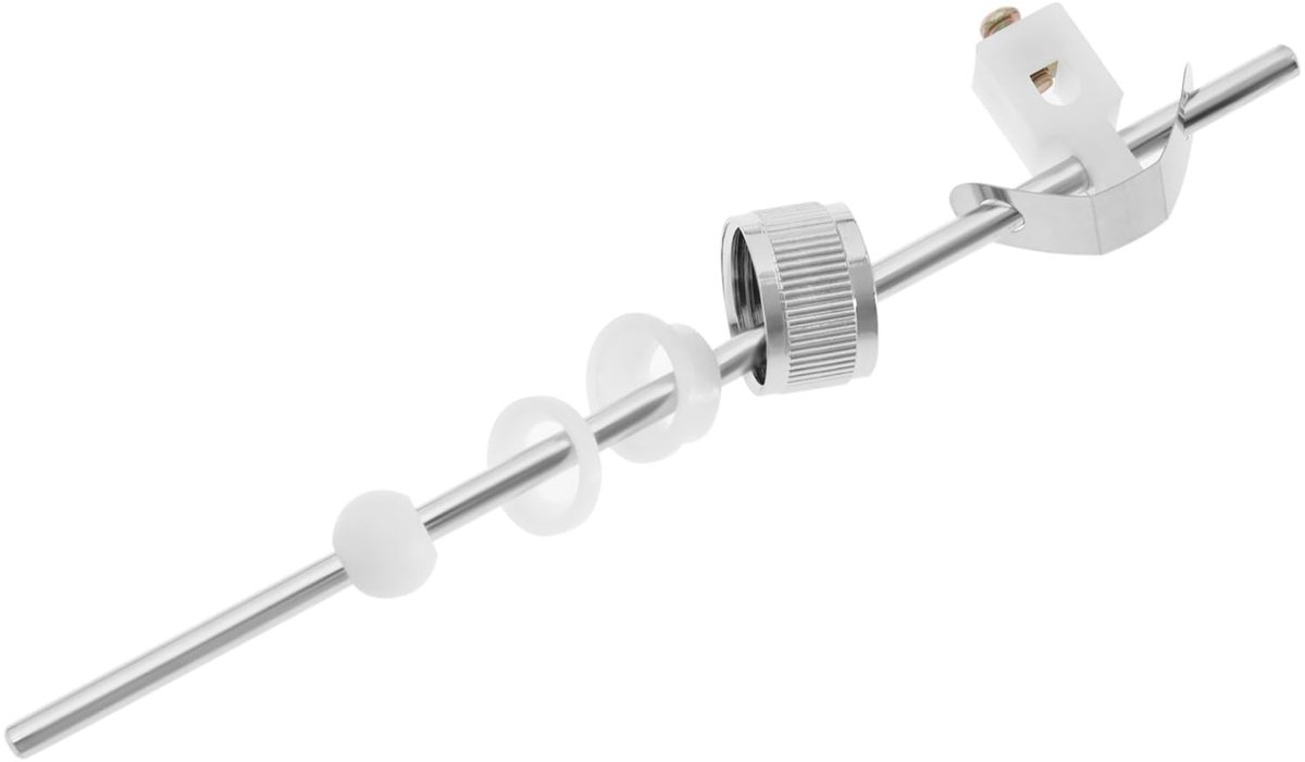 Dailygoods- Afvoerset Excentrische Trekstang - Afvoermontage Accessoires - Gootsteen - Huishoudelijke Hardware - 180 mm - Verbindingsmoer 1/2 inch - Afvoerplug