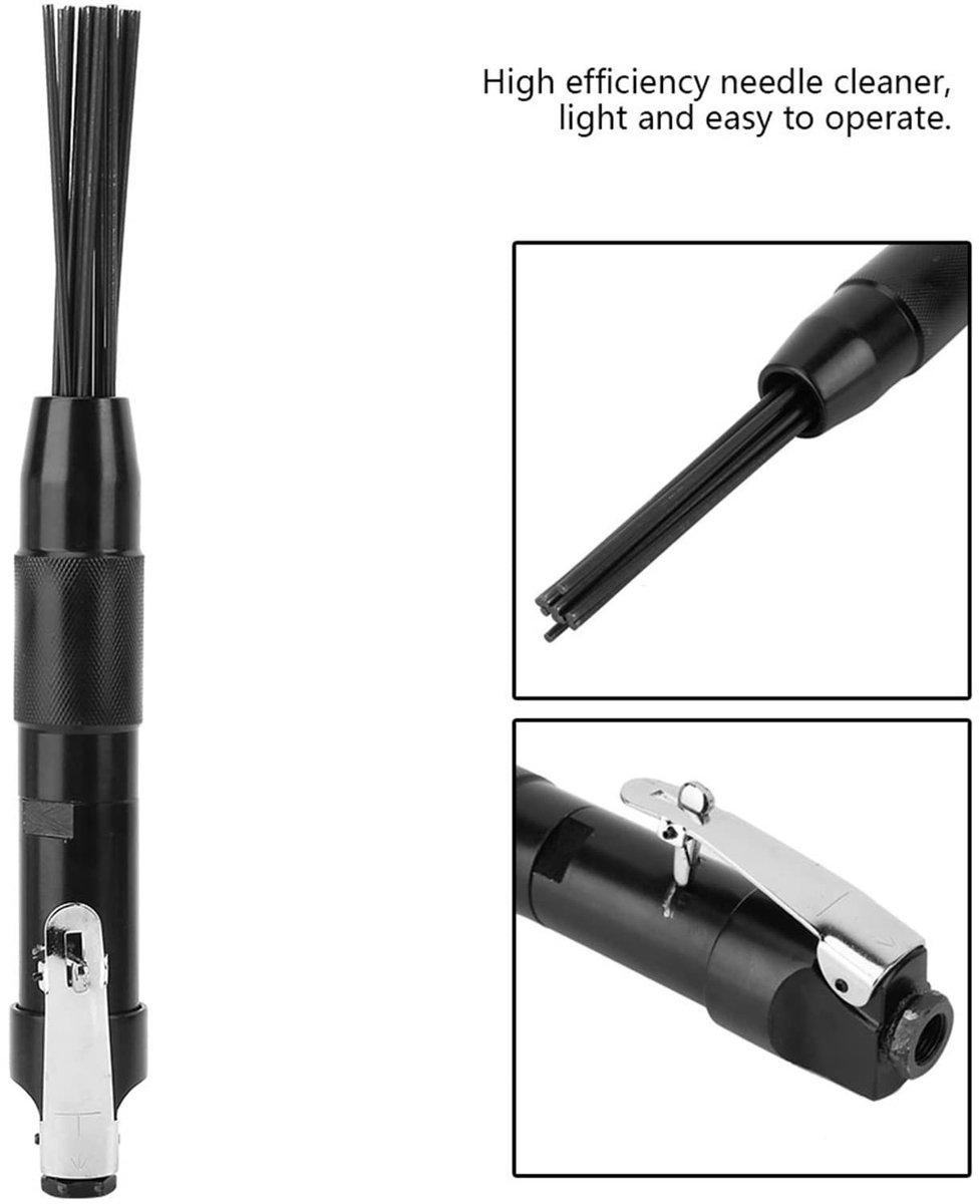 Dailygoods- Ontbraamgereedschap 4400RPM - Naaldreiniger - Roestverwijdering - Lichtgewicht - 12 Naalden - Gelegeerd Staal - Roestverwijderaar
