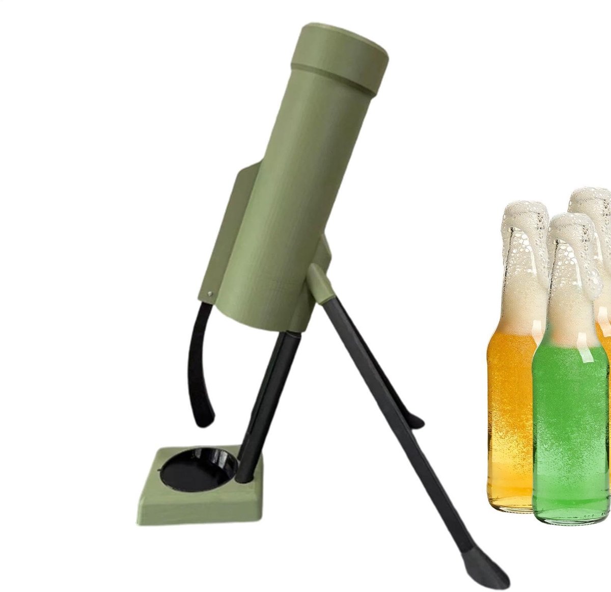 Dailygoods- Bureauflesopener Handsfree - Flesopener - Bierdop Schieter - Gadget voor Thuisbar - Perfect Cadeau voor Feesten - Eenvoudige Bediening - Bieropener