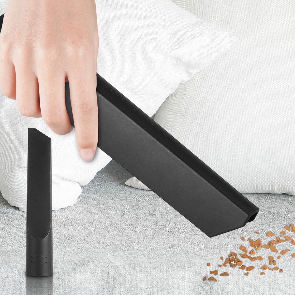 Dailygoods- Spleetmondstuk Universeel 35 mm - Flexibele Zuigmond - Stofzuigeraccessoires - Effectieve Stofverwijdering - Geschikt voor Thuis - Kunststof Materiaal - Stofzuigermondstuk