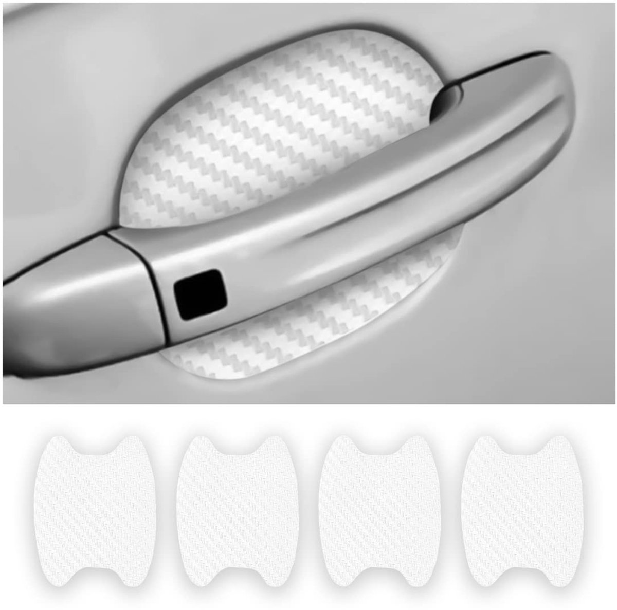 Dailygoods- Autodeurklinkbeschermer 4 Stuks - Krasbestendig