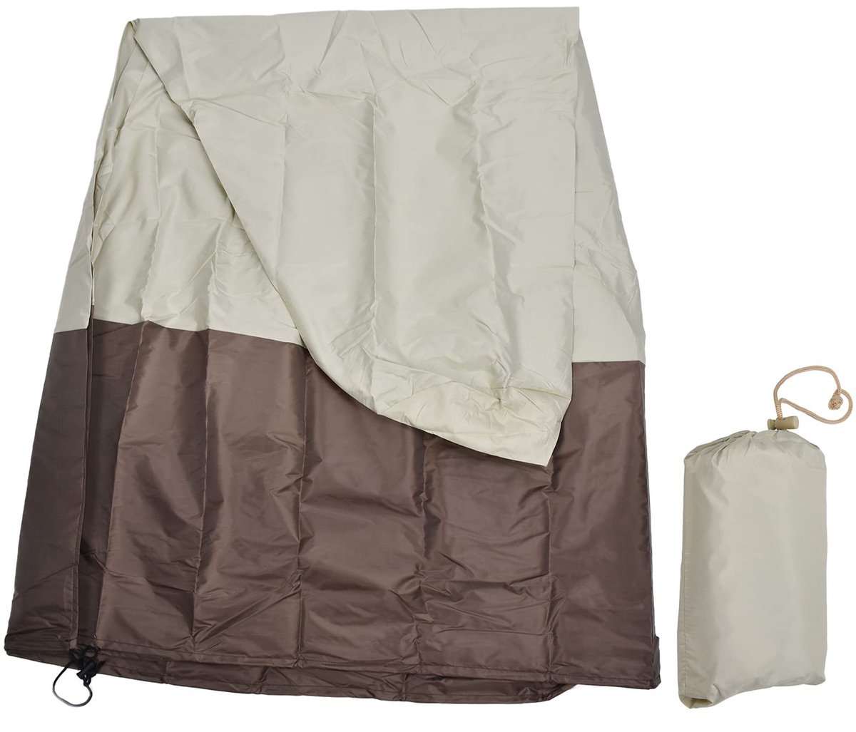 Dailygoods- Fontein Cover Waterdicht - Beschermhoes - 210D Zilver Gecoat Oxford Doek - Afmetingen 173 x 122 cm - Inclusief Opbergtas - Geschikt voor Standbeeld - Tuinbescherming