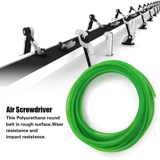 Dailygoods- Polyurethaan Riem - Ronde PU-transmissieriem - Aandrijftransmissie - Ruwe Urethaan - 3mm x 10m - Duurzaam en Flexibel van Dailygoods — afbeelding 5