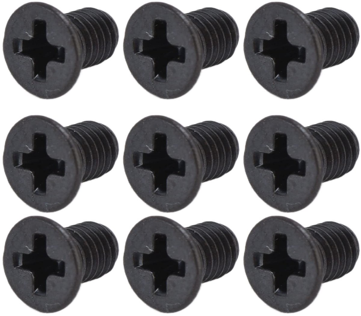 Dailygoods- Verzonken Schroeven 50 Stuks - Zwart Gegalvaniseerd - Hout/Plastic - Diepe Ronde Kop - Perfecte Vervanging - Corrosiebescherming
