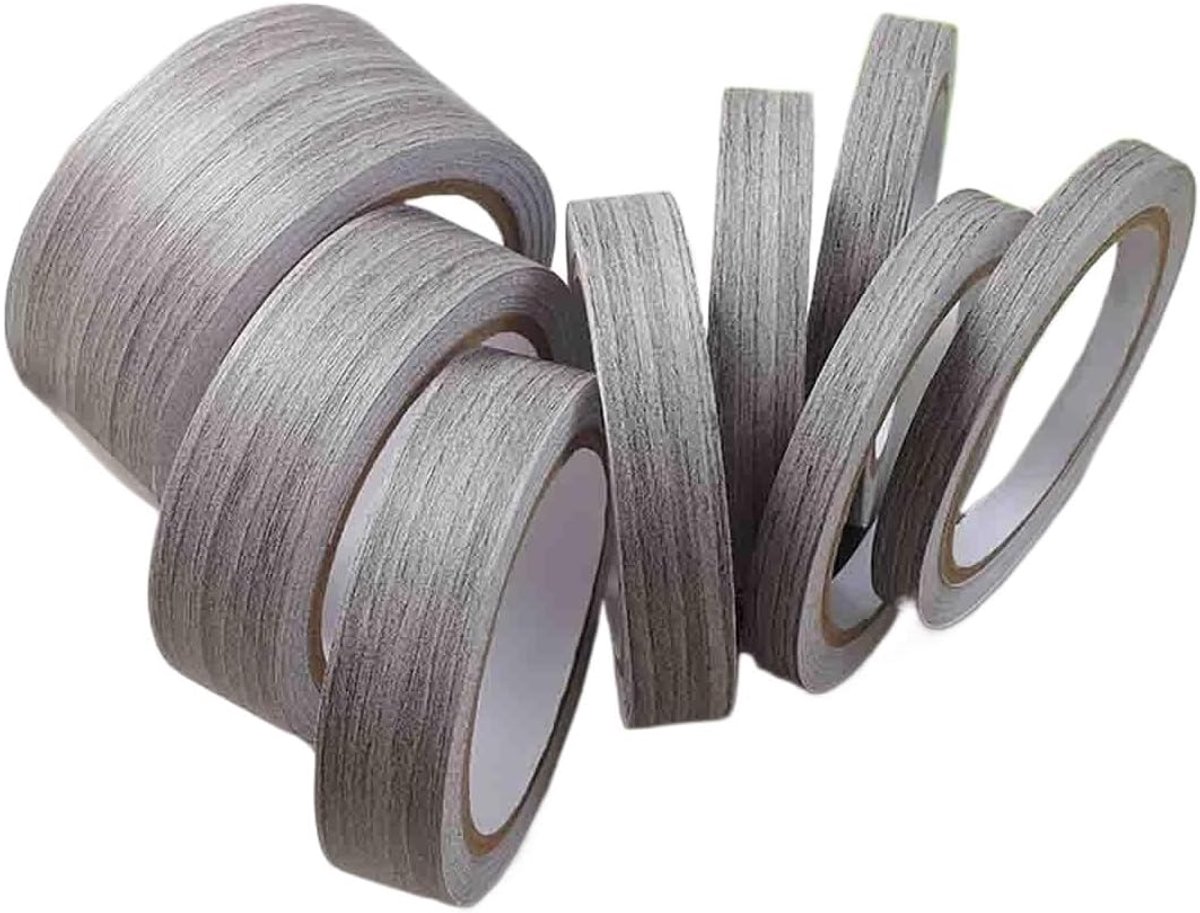 Houtfineer Reparatie Tape - Meubel Sticker - Meubels Herstellen - Realistische Houtnerf - 03 mm Dik - Houtkleur