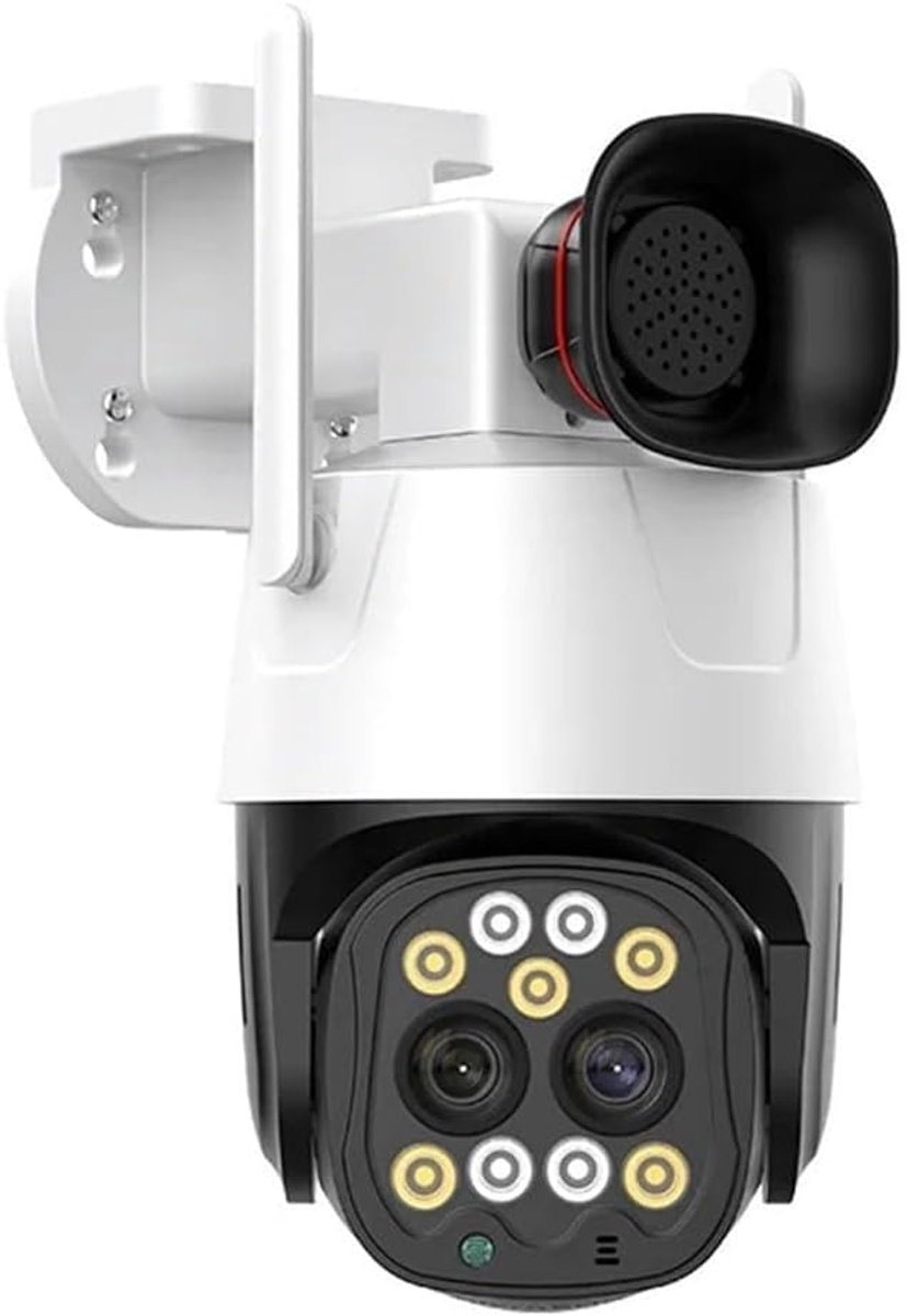 Buitenbeveiliging Camera - IP Camera - Huisbewaking - 4K 8MP Dual Lens - 10X Zoom - Zwart