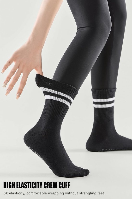 Dailygoods- Antislip Sokken - Antislip Sokken voor Yoga/Pilates - Grip Sokken voor Dans/Trampoline - Comfortabele Sokken - Hoogwaardige Materialen - Gripsokken van Dailygoods — afbeelding 5