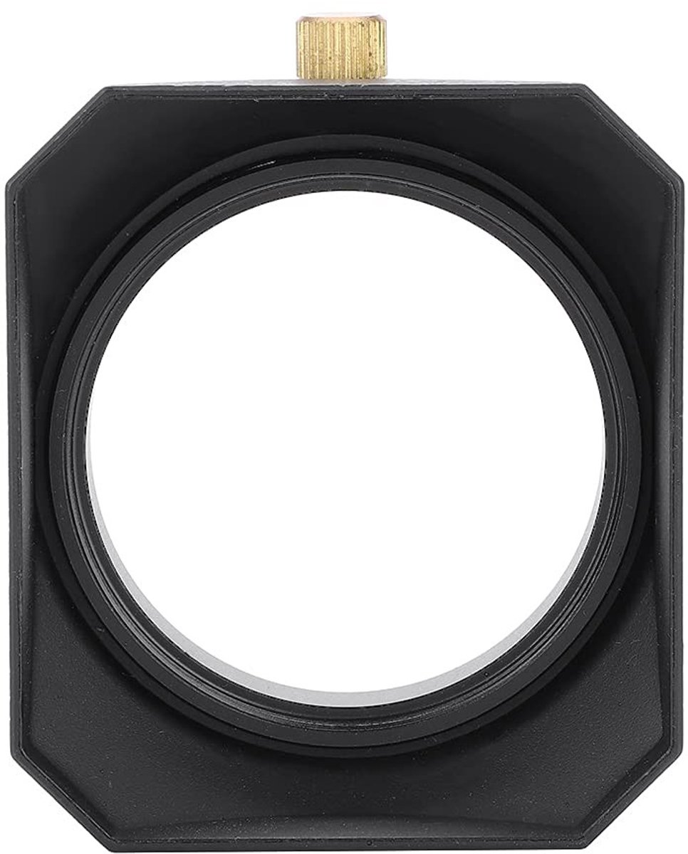 Dailygoods- Zonnekap Rechthoekig - Vervanging voor 49 mm Lens - Bescherming tegen Beschadigingen - Geschikt voor Videocamera's - Lichtgewicht Ontwerp - Schaduw voor Lens - Lenskap