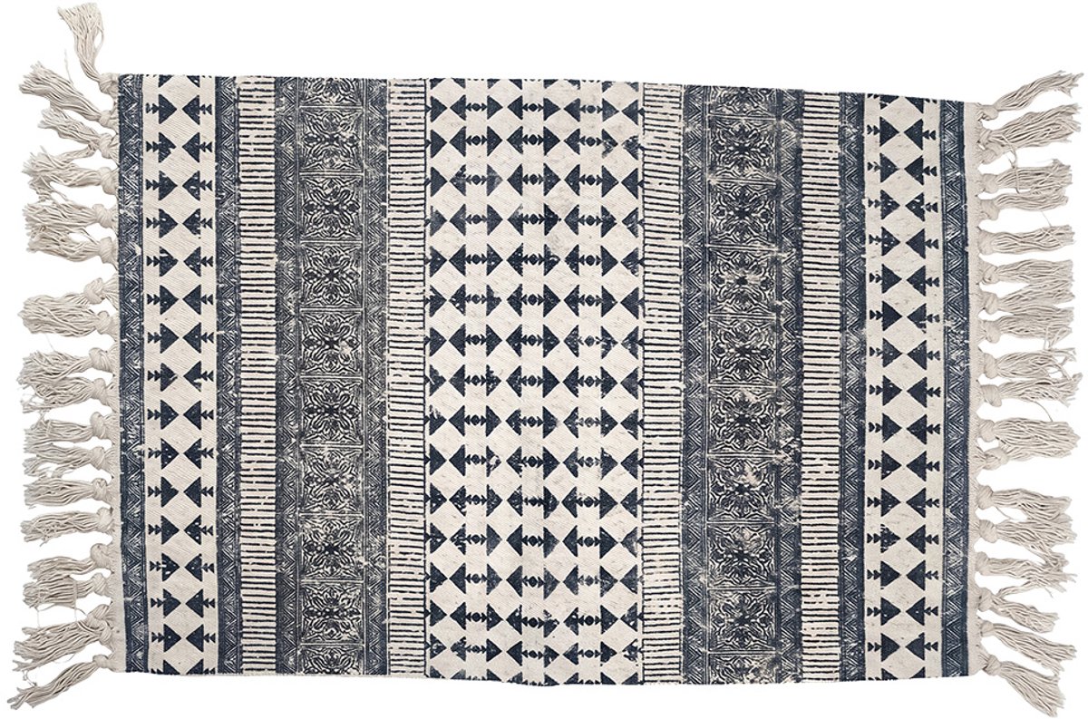 Clayre & Eef Vloerkleed Beige Katoen