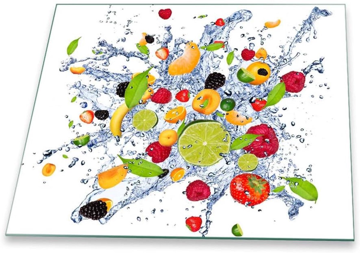 Fornuis Afdekplaat Werkblad Beschermer Extra Werkruimte Kras- en Slagvast 60 x 52 cm Veiligheidsglas