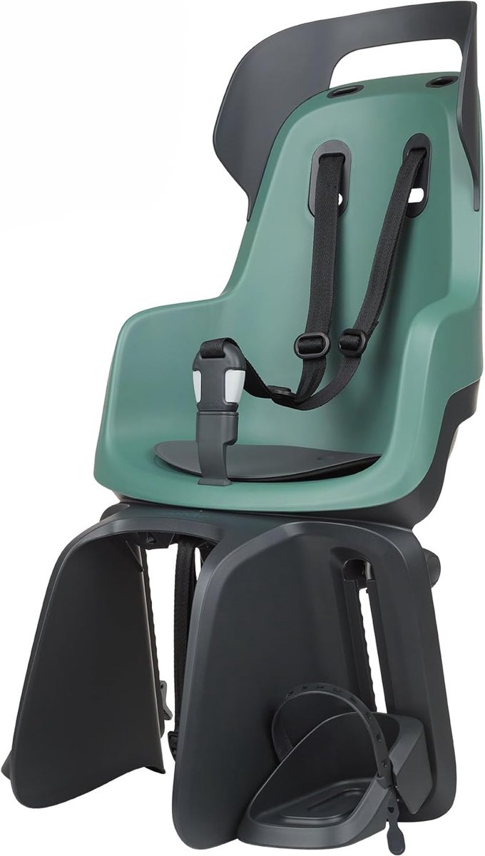 Fietskinderzitje - Voorzitje Kind - Kinderen Vervoeren - Verstelbare Voetsteunen - 26-29 Inch Wielen - Macaron Grijs