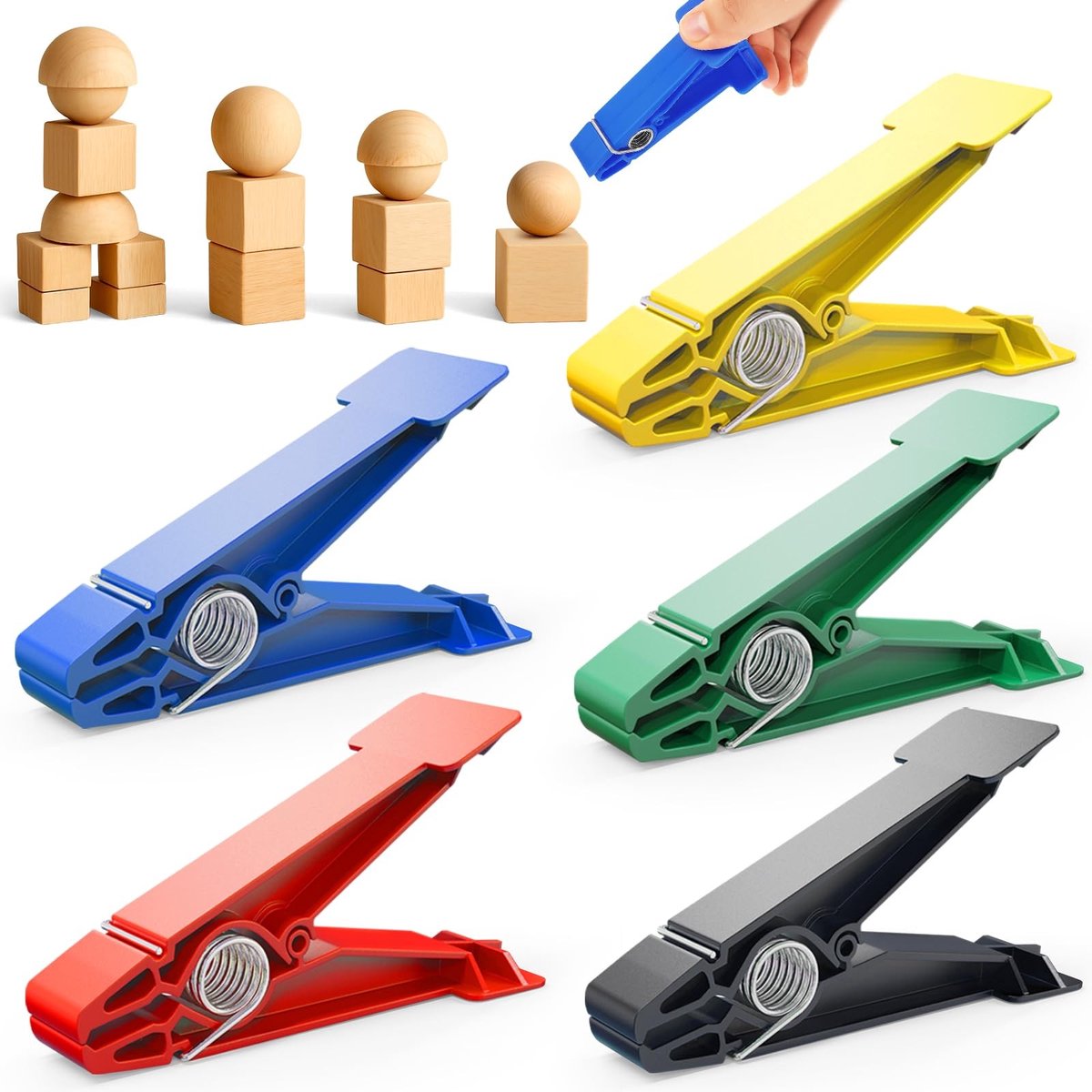 Dailygoods- Vingertrainer Set - 5 Handtrainers voor Gripkracht - Handknijper - Kaaklijn Trainer - Verstelbare Handtrainer - Ideaal voor Revalidatie