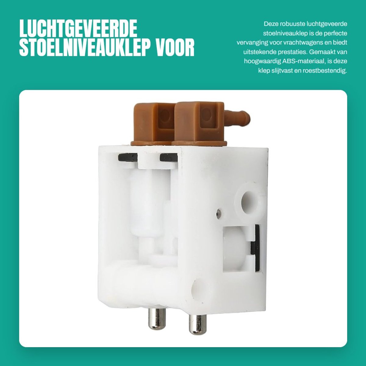 Dailygoods- Luchtgeveerde Stoelniveauklep - Vervanging voor Truck - Slijtvast ABS-Materiaal - Geschikt voor Alle Vrachtwagens - Roestbestendig - Hoge Nauwkeurigheid - Niveauklep