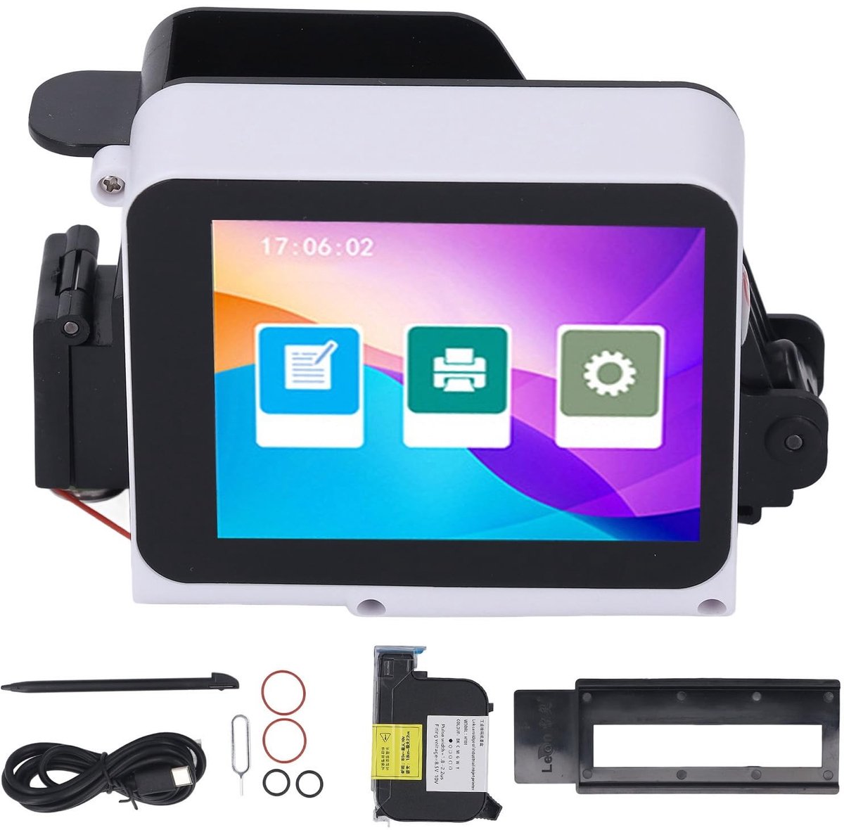 Dailygoods- Inkjetprinter Handheld - Mini Printer - Draagbare Printer - 600 DPI - Sneldrogende Inktcartridge - Veelzijdig voor Diverse Materialen