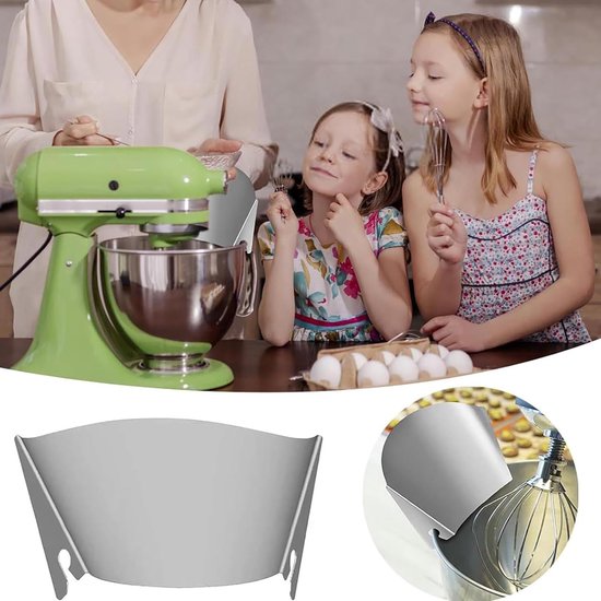 Keukenmachine Accessoire - Gietring Opvangring - Schoon Maken - Roestvrij Staal - 6.8 Inch - Zilver — afbeelding 3