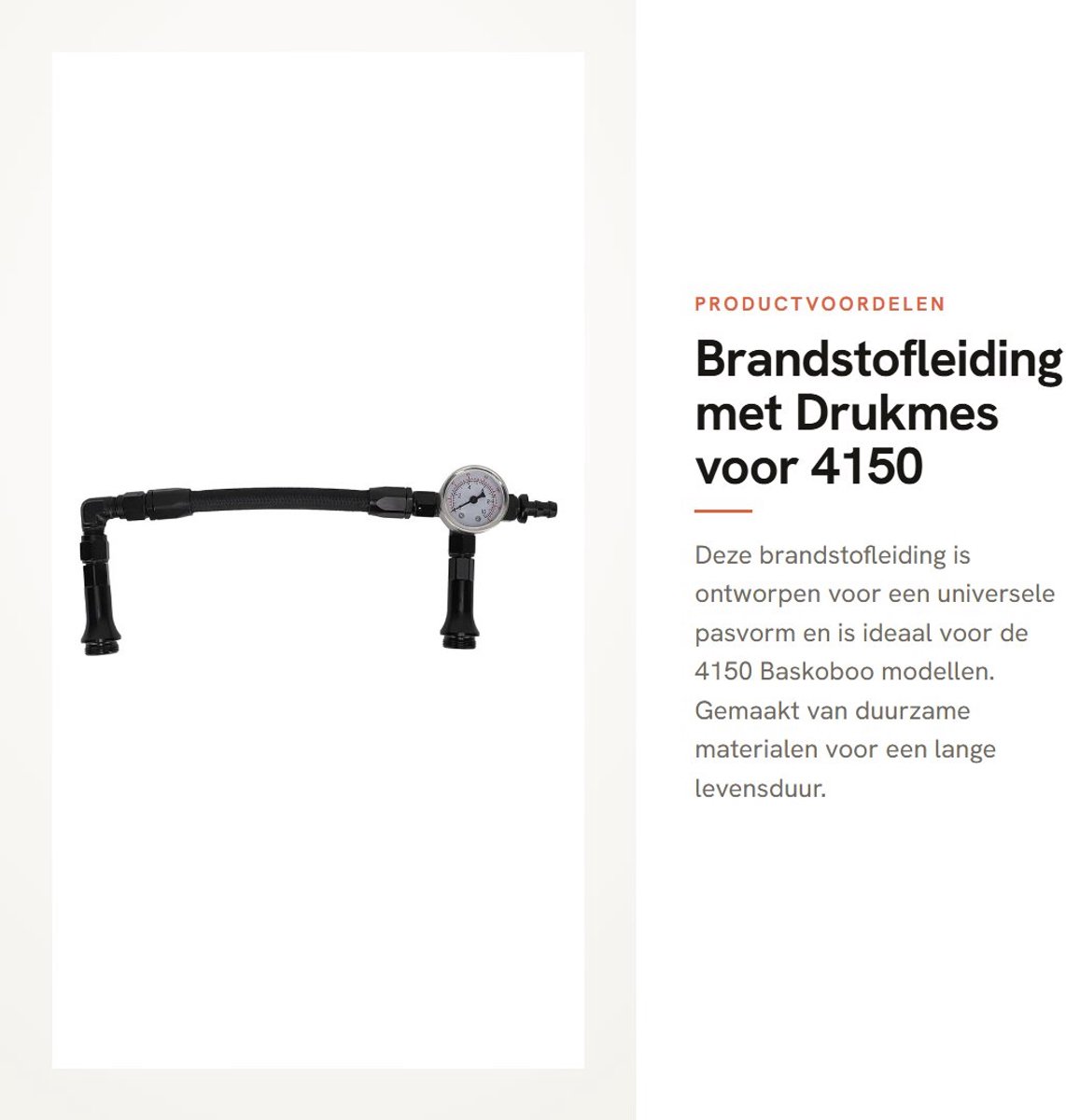 Dailygoods- Brandstofleiding met Drukmes - Brandstofslang 8mm - Brandstofslang 6mm - Aluminium Constructie - Eenvoudige Installatie - Geschikt voor 4150 Baskooboohydraten