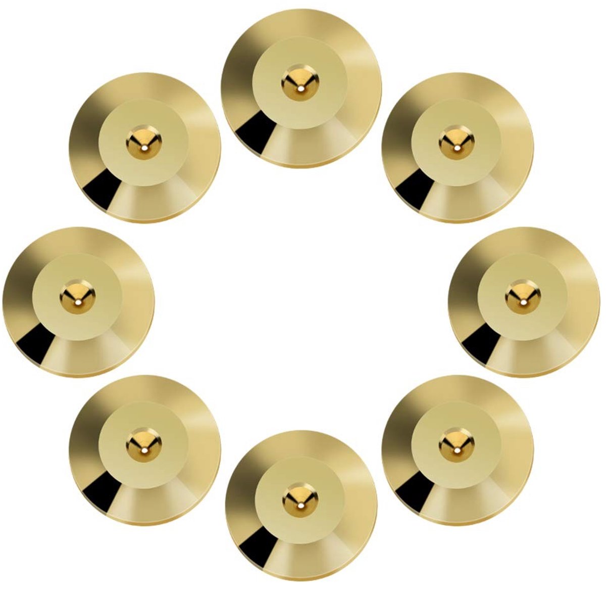 Dailygoods - 8 Stuks Universele Luidsprekervoeten met Geluidsisolatie