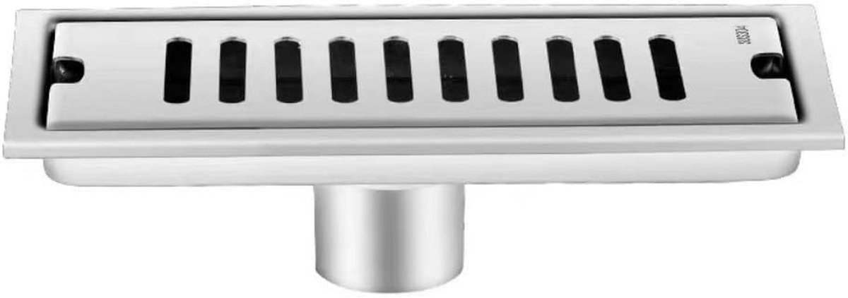 Vloer Afvoer - Douchegoot Bodemput - Badkamer Waterafvoer - Dubbele Filtratie - 20 cm - Zilver