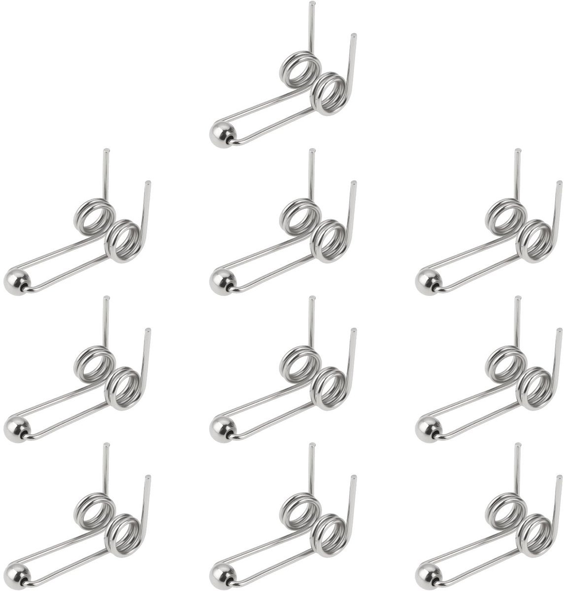 Dailygoods - 10 Stuks Dubbele Torsie Lente voor Krultangen