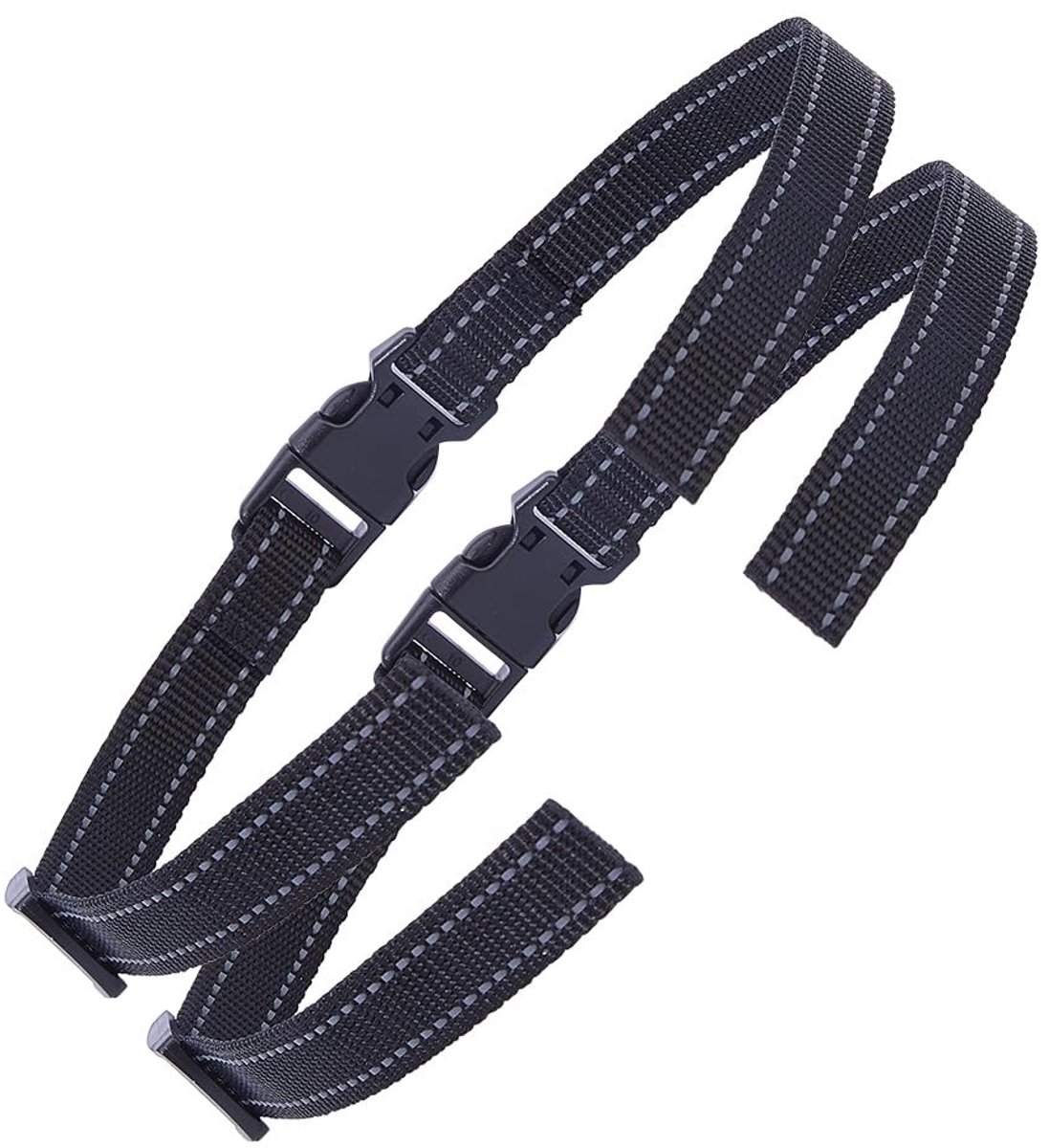 Dailygoods- Halsband Verstelbaar - Nylon Vervangende Riem - 2 Stuks - Reflecterende Strip - Geschikt voor Kleine/Middelgrote/Grote Honden - Duurzaam en Schokbestendig - Hondentuig