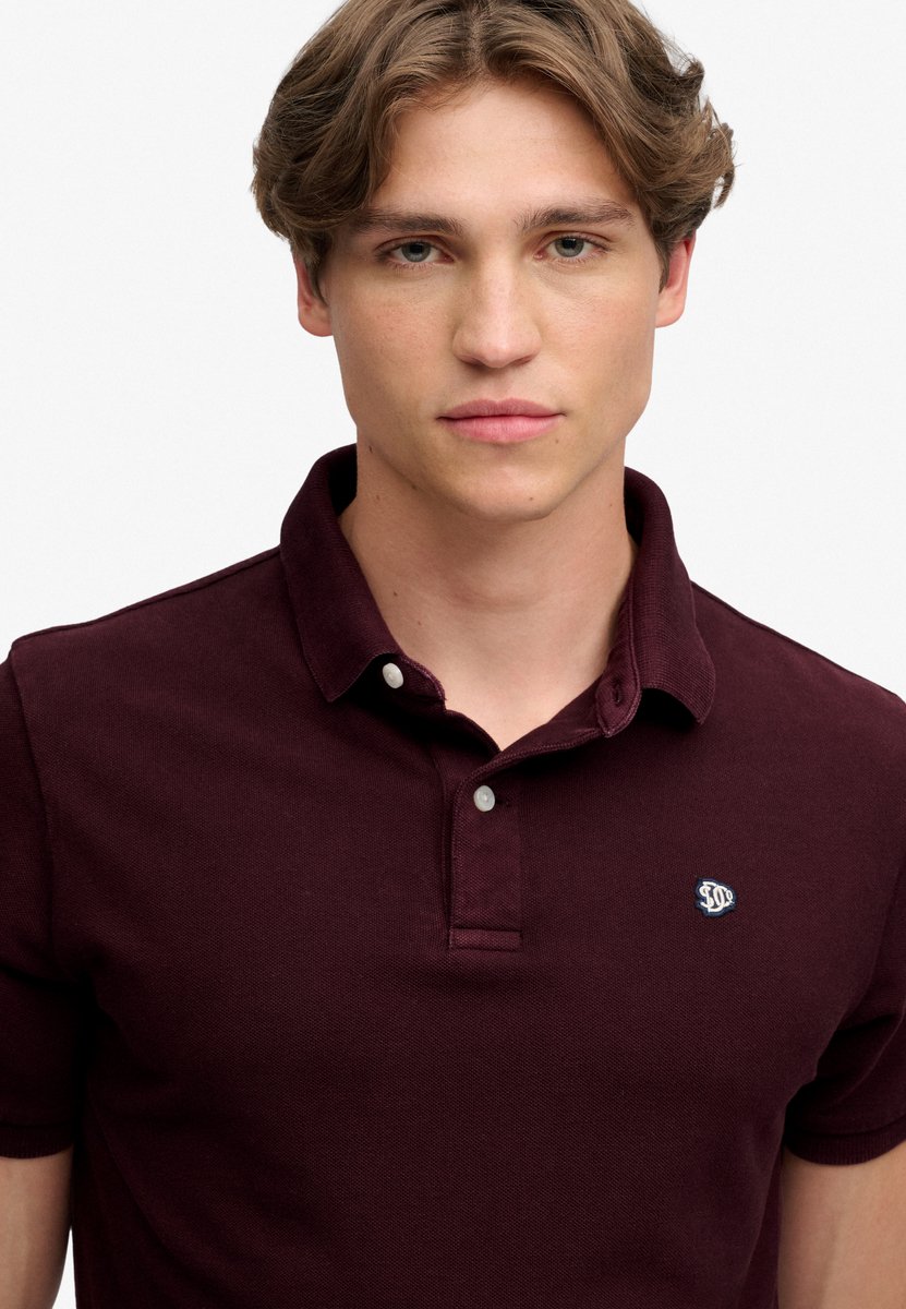Superdry Vintage Destroy Korte Mouw Poloshirt XL Man Winter Port