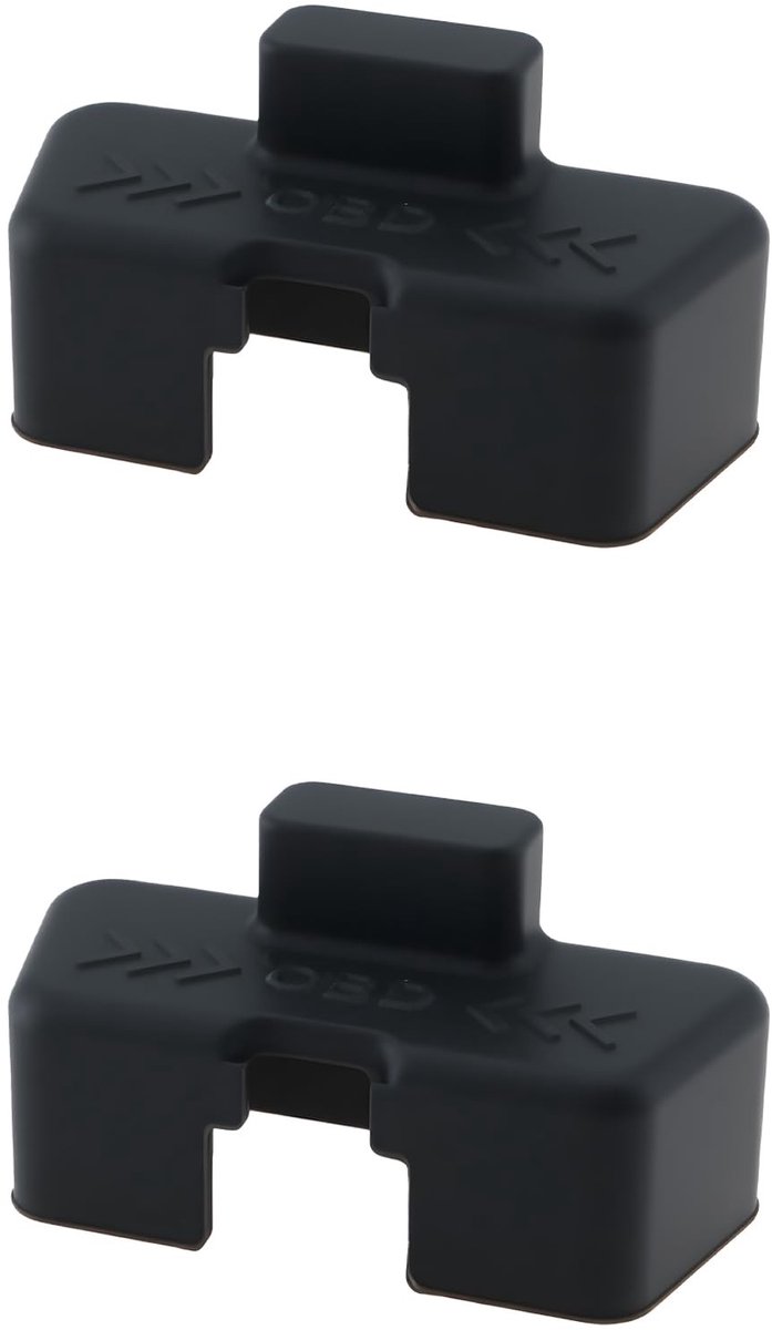 Dailygoods- OBD Interface Cover Waterdicht - 2x Siliconen Hoes - Anti-Diefstal - Stofdicht - Flexibel - Bescherming OBD-poort