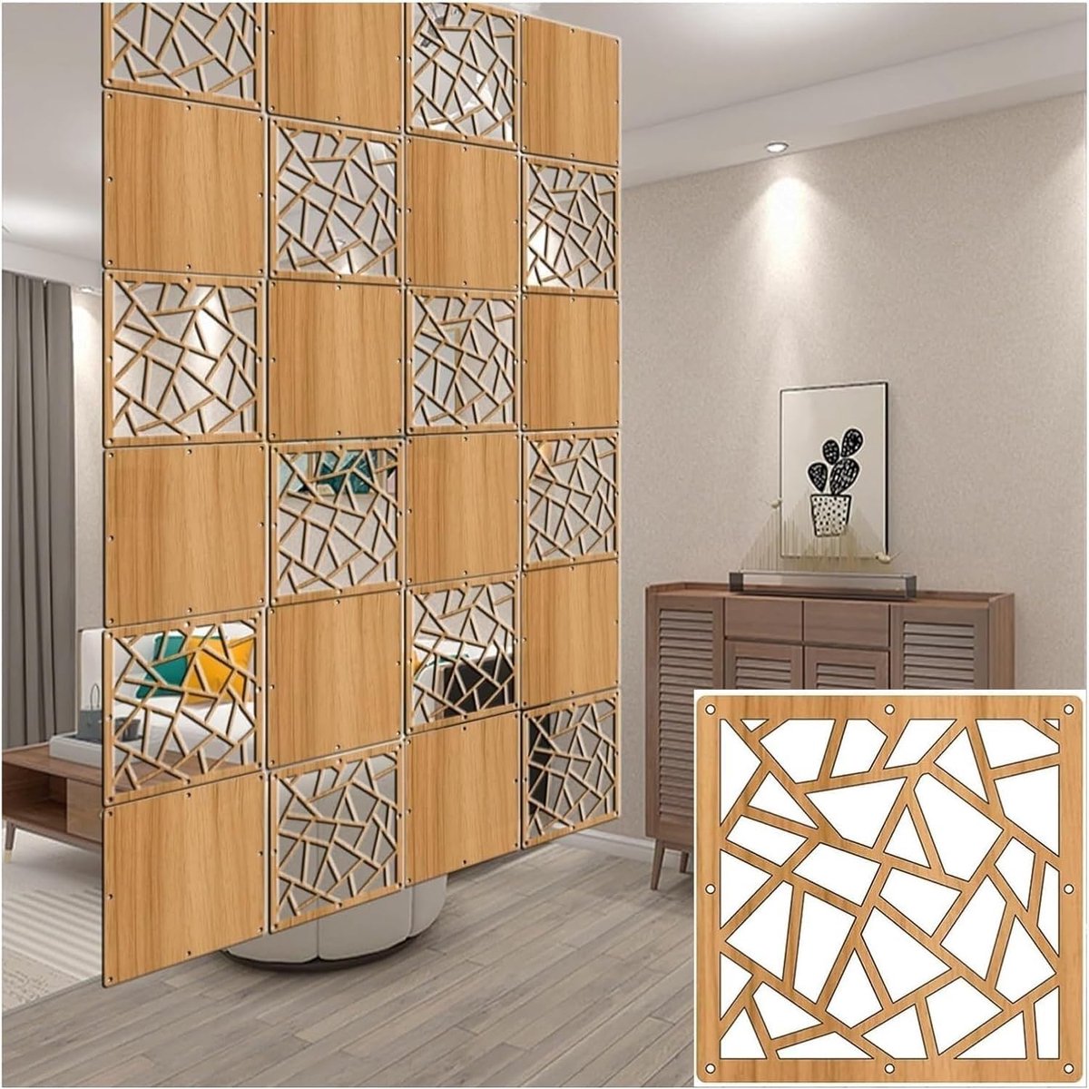 Kamerverdeler Panelen - Decoratieve Scheidingswand - Ruimte Indelen - Modulair Ontwerp - 2