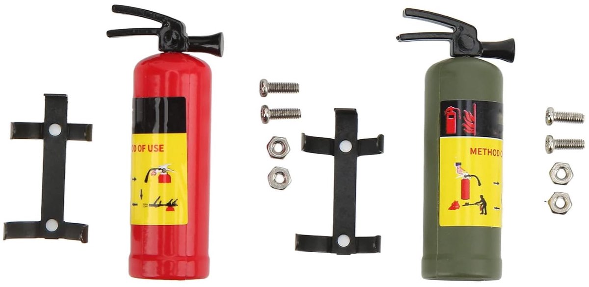 RC Auto Accessoire - Mini Blusser - Model Verbetering - Realistisch Uiterlijk - 47 mm - Rood en Groen