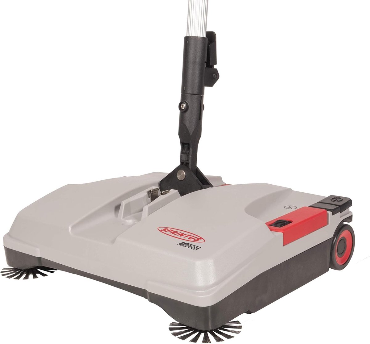 Accu Veegmachine - Handveger Batterij - Snel Vegen - Zonder Buigen - 37 cm Werkbreedte - Zwart